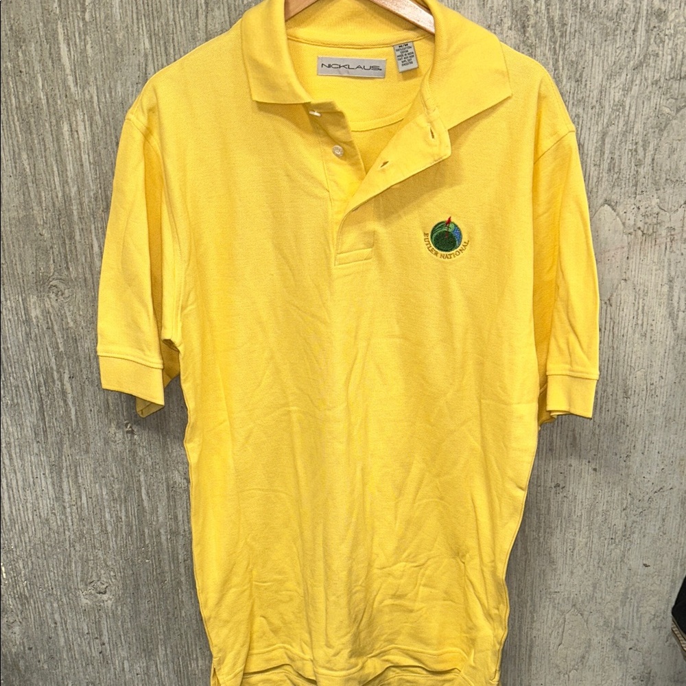 Nicklaus‎ Butler National Yellow Men's Polo Shirt M